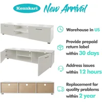 TV Stand for 50 55 60 65 70 75 Inch TV Entertainment Center for Living Room Modern Console with Storage Simple 2