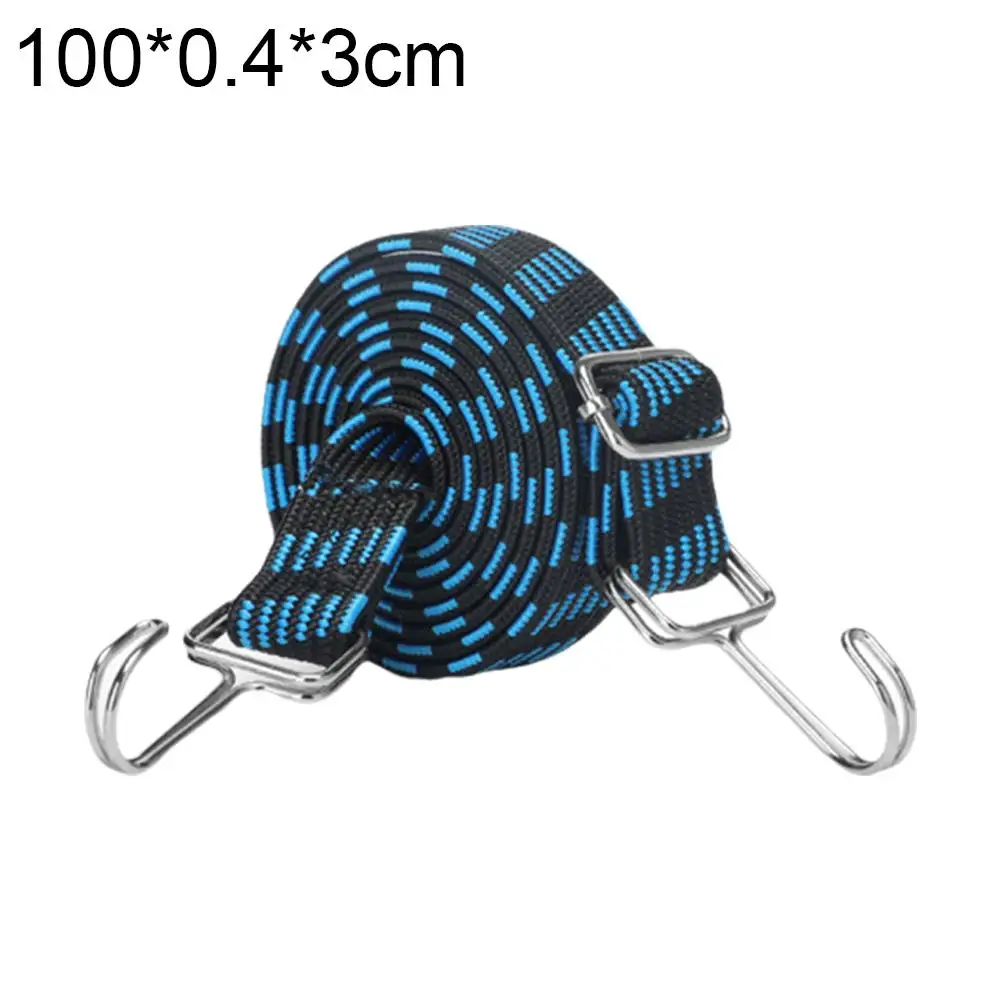 Motorcycle Elastics Rubber Luggage Rope Cord Hooks Bikes Rope Tie Auto Luggage Roof Rack Strap Fixed Band Hook Car Accessories