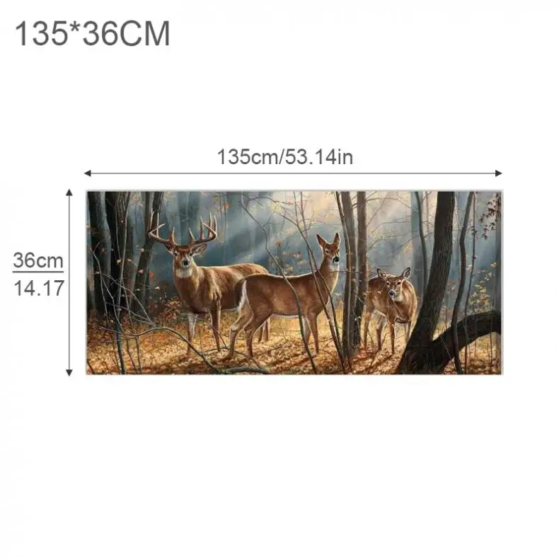 

135 x 36CM PVC Moose Pattern Car Stickers and Decals Car Sun-Resistant Waterproof Rear Windshield Sticker for Trucks SUV Jeep