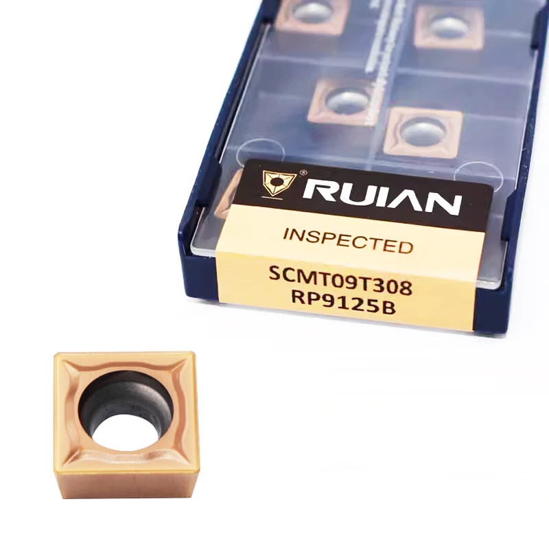 Токарные инструменты с ЧПУ, твердосплавные втулки для токарного станка, SCMT09T304, SCMT09T308, SCMT120404, SCMT120408, RP9125B, RC6125, RC6225, 10 шт.