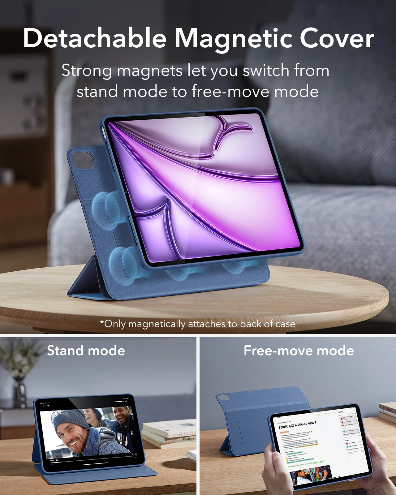 ESR Hybride hoes compatibel met iPad Pro 12,9 inch (2022/2021), iPad ESR Hybride hoes compatibel met iPad Pro 12,9 inch (2022/2021), iPad
