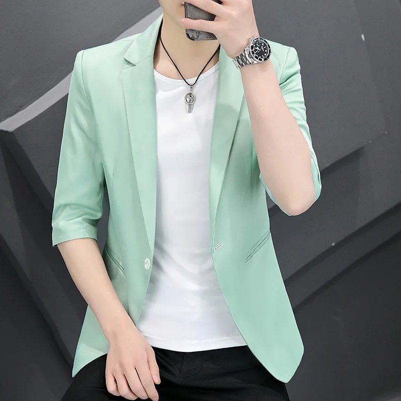 

B1747-Men's casual spring and autumn suit, men's loose coat 1111