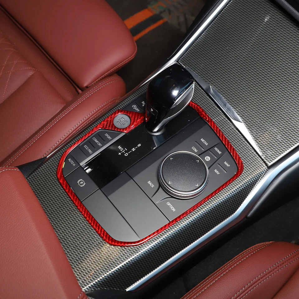 Bediffer Rivestimento Volante In Carbonio E Nappa Per BMW Serie 1-4, Z4 (F40 G42 G20 G22 G29) - Copri Telaio Volante In Fibra Di Carbonio 3K Twill Lucido - Stile Sportivo Auto - 5