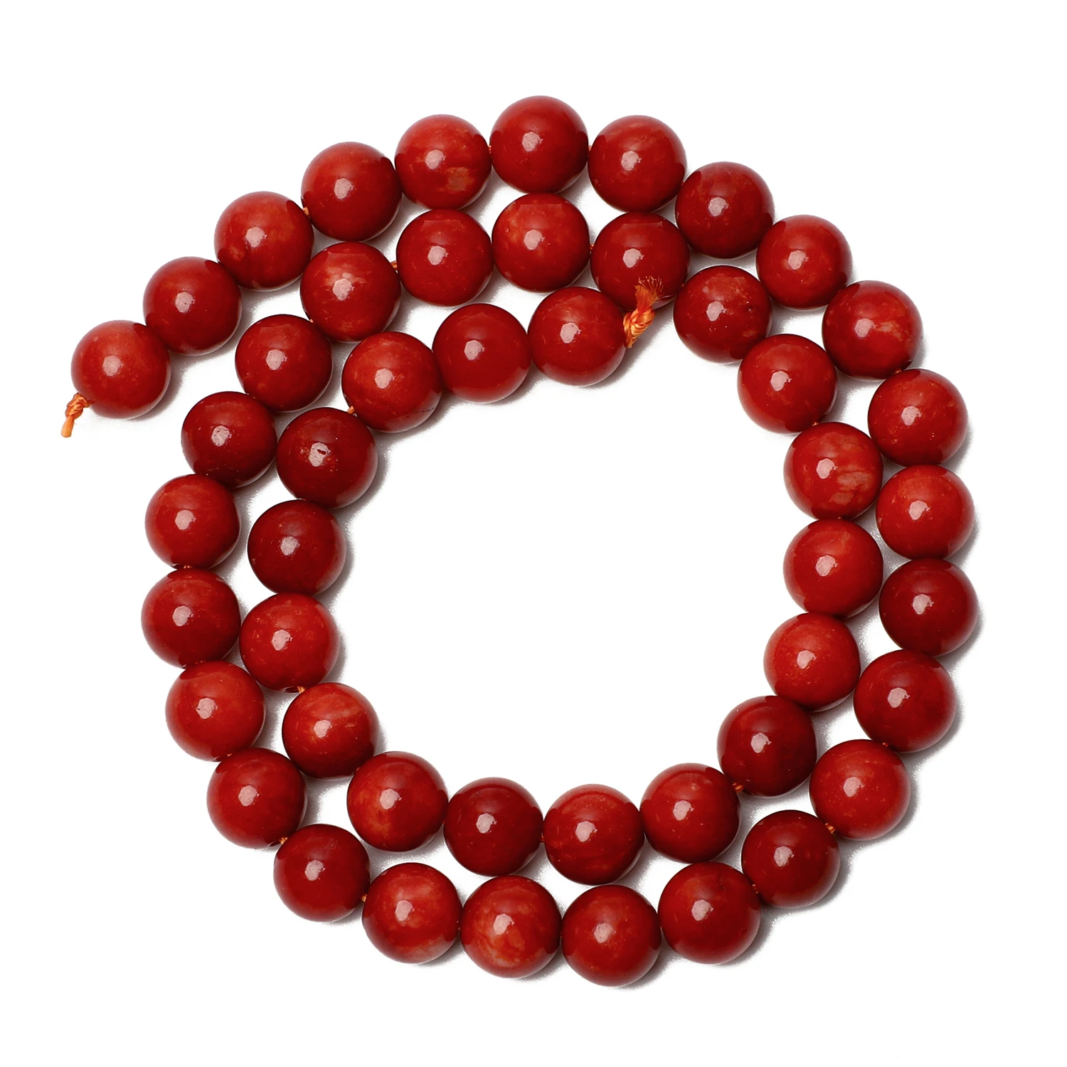 Natural Faceted Brazil Red Jade Gemstone Beads - 4/6/8/10mm Round Loose Beads, 15-inch Strand, Nickel-Free 3 thumbnail image