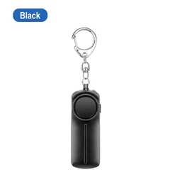 Personal Security Alarm - 130dB Loud Keychain Alert for Self Defense and Safety (Black)