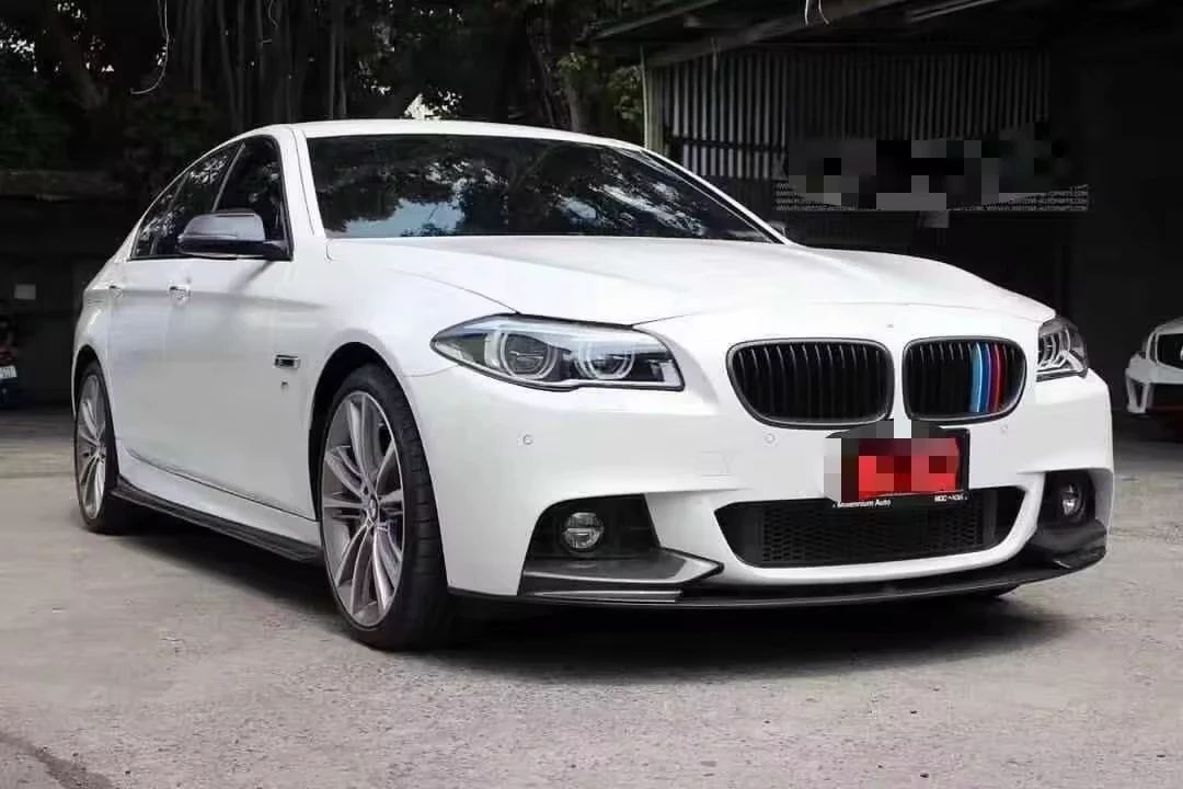 BMW 5 시리즈 F10 M 스포츠 M5 바디킷 Lcd 523I 520D 535 520 용 신형 카본 파이버 프론트 립 바디킷