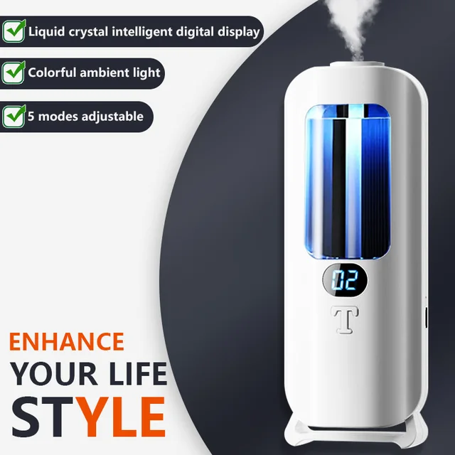 Rechargeable Aromatic Diffuser 5 Modes Essential Oil Diffuser Machine Homemade Perfume Diffuser for Home Car Room Fragrance