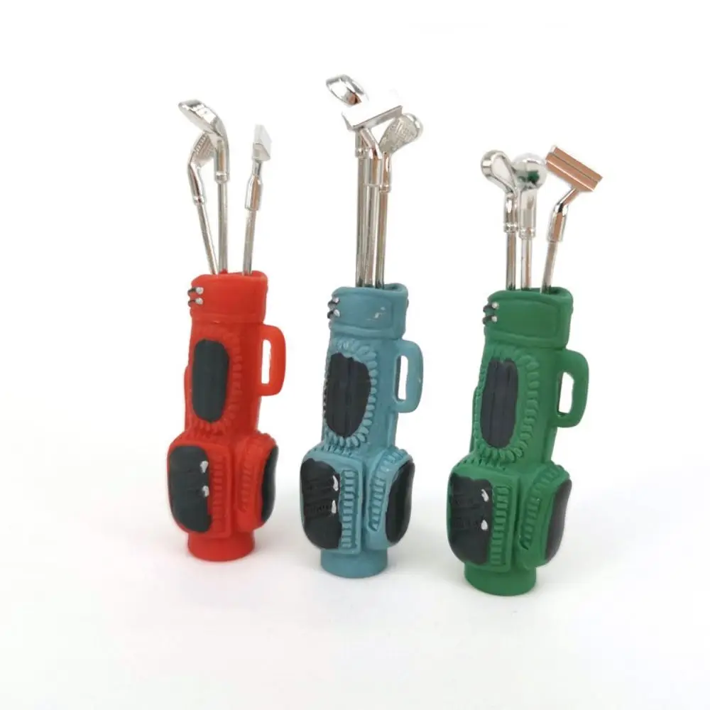 

Миниатюрное украшение для кукольного домика, мешок для гольфа в масштабе 1:12, 3 цвета, лучший подарок на день рождения, украшение для кукольного домика