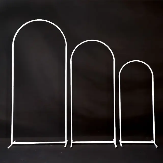 Fém Kerek Esküvői Ívek Keret Születésnapi Party Háttér Dekoráció Kültéri Kellékek Ballon Íj Virág Boltív - Image 5