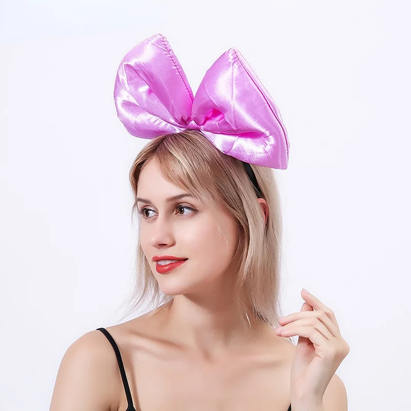 Cerchietto per fascia per capelli con fiocco per capelli da donna e ragazza, per compleanno, matrimonio, cosplay, festa in costume, Natale - Image 5