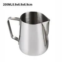 Stainless Steel Milk Frothing Jug Coffee Pitcher Espresso Steaming Coffee Barista Latte Frother Cup Cream Froth Pitcher Supplies 6