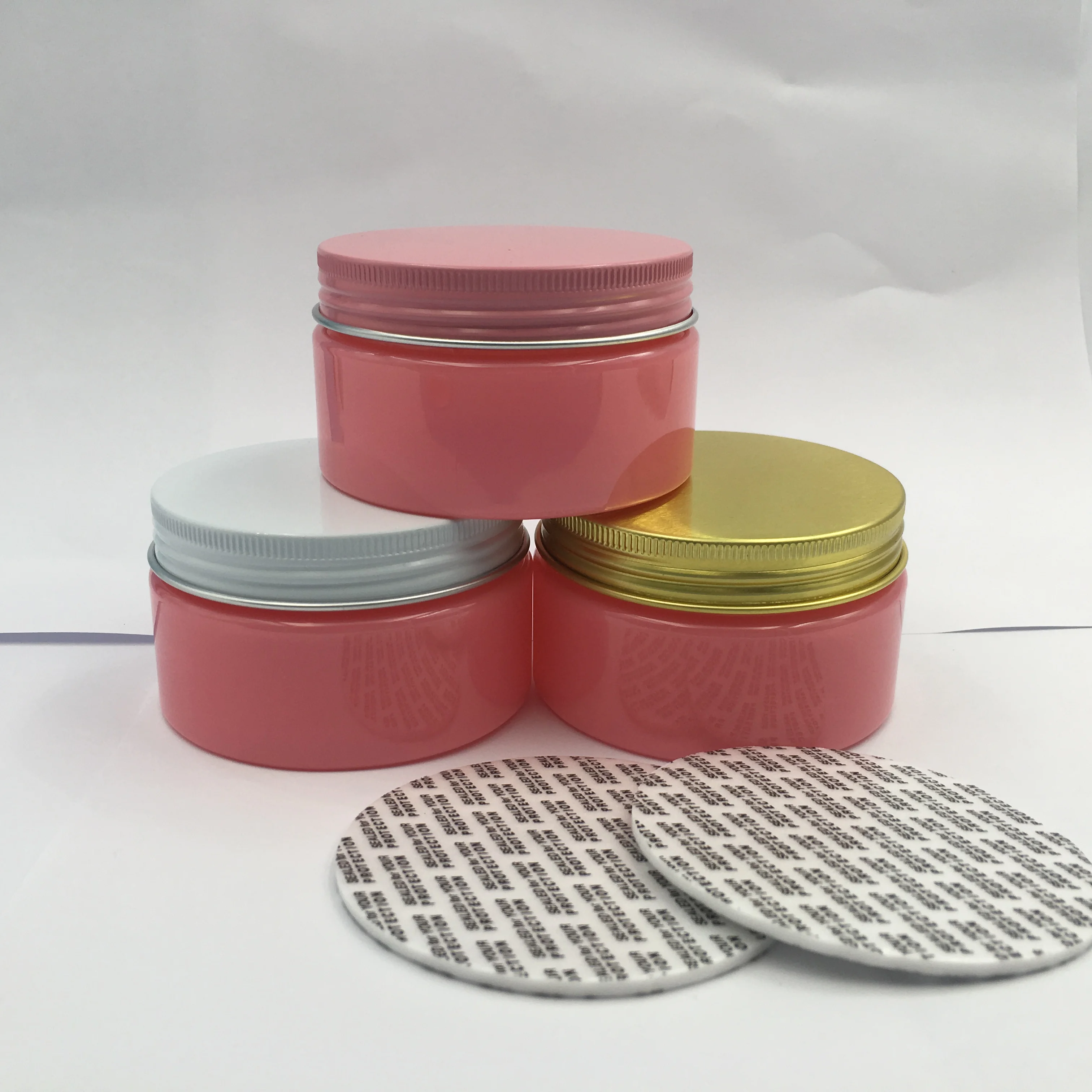 

120ml Pink Plastic Bottle Girl Candy Jar Cute Storage Container Cookies Bank Sugar Flat Box Free Shipping 30pcs