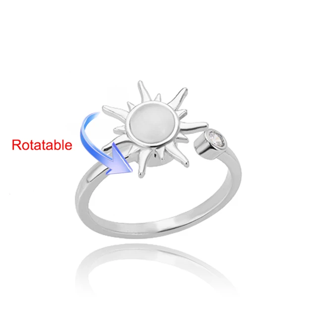 Bagues de mariage rotatives à quatre trèfles pour femmes, anneau d'anxiété Anti-Stress en acier inoxydable, bijoux esthétiques réglables