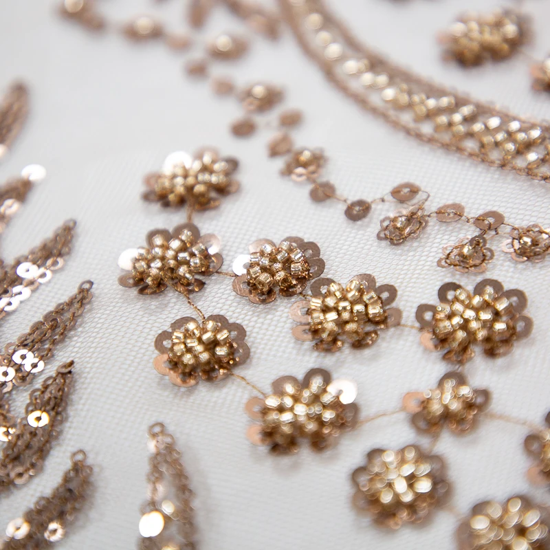 SJD LACE French Mesh Bridal Lace Fabric Beads African Sequins Lace 2025 Hot Sale Nigerian Beads For Women Wedding Dress Sew 3803 SJD LACE French Mesh Bridal Lace Fabric Beads African Sequins Lace 2025 Hot Sale Nigerian Beads For Women Wedding Dress Sew 3803