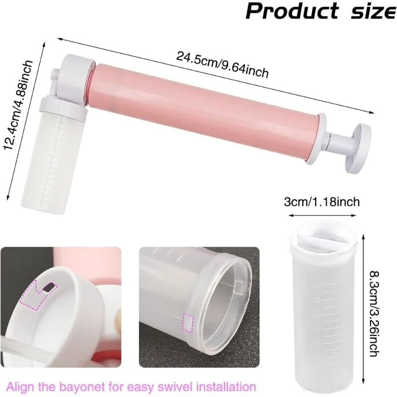 Manual Airbrush Spray Gun for Cake Decorating Baking Tool Ideal for Dessert and Cookie Making Perfect Party Kitchen Supply