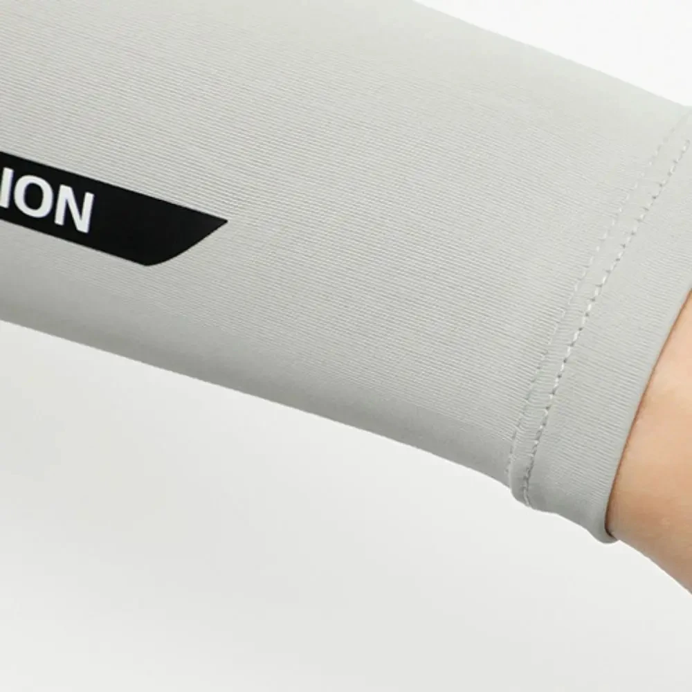 1 Pair Breathable Quick-Drying Arm Sleeves UV Protection Cycling Sports Ice Fabric Sunscreen Sportswear Fitness Sleeves