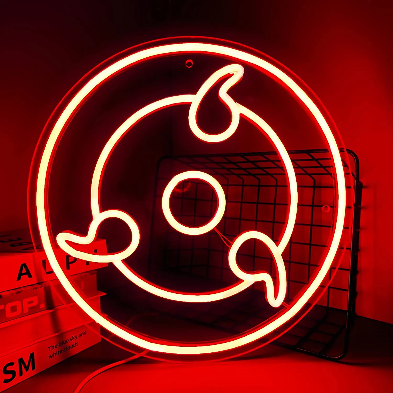 

Anime Neon Sign USB Powered for Bedroom Decor, LED Neon Light Dimmable Night Lamp for Game Room Man Cave Wall Art