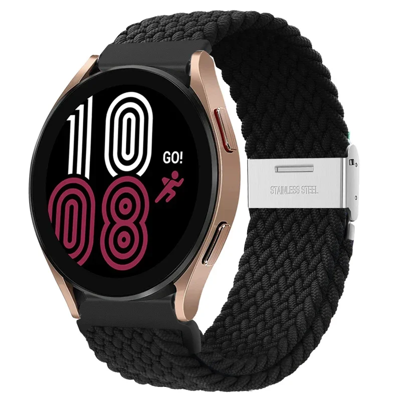 Braided Elastic Nylon Band - 20mm/22mm - Multi-Functional Smartwatch Bracelet
