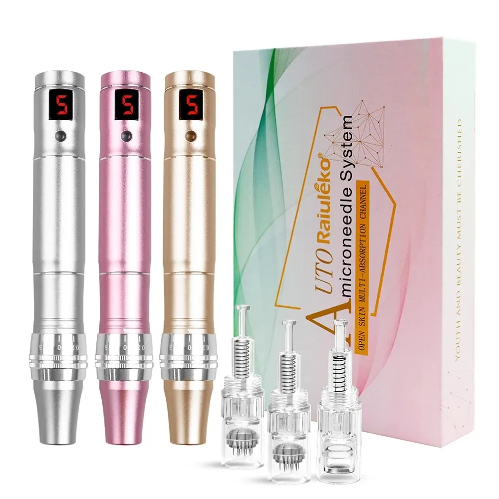 Professionale Wireless Ultima Dermapen Tattoo Machine Microneedle Kit Mesoterapia Microblading Per Trucco Permanente Labbra Sopracciglio