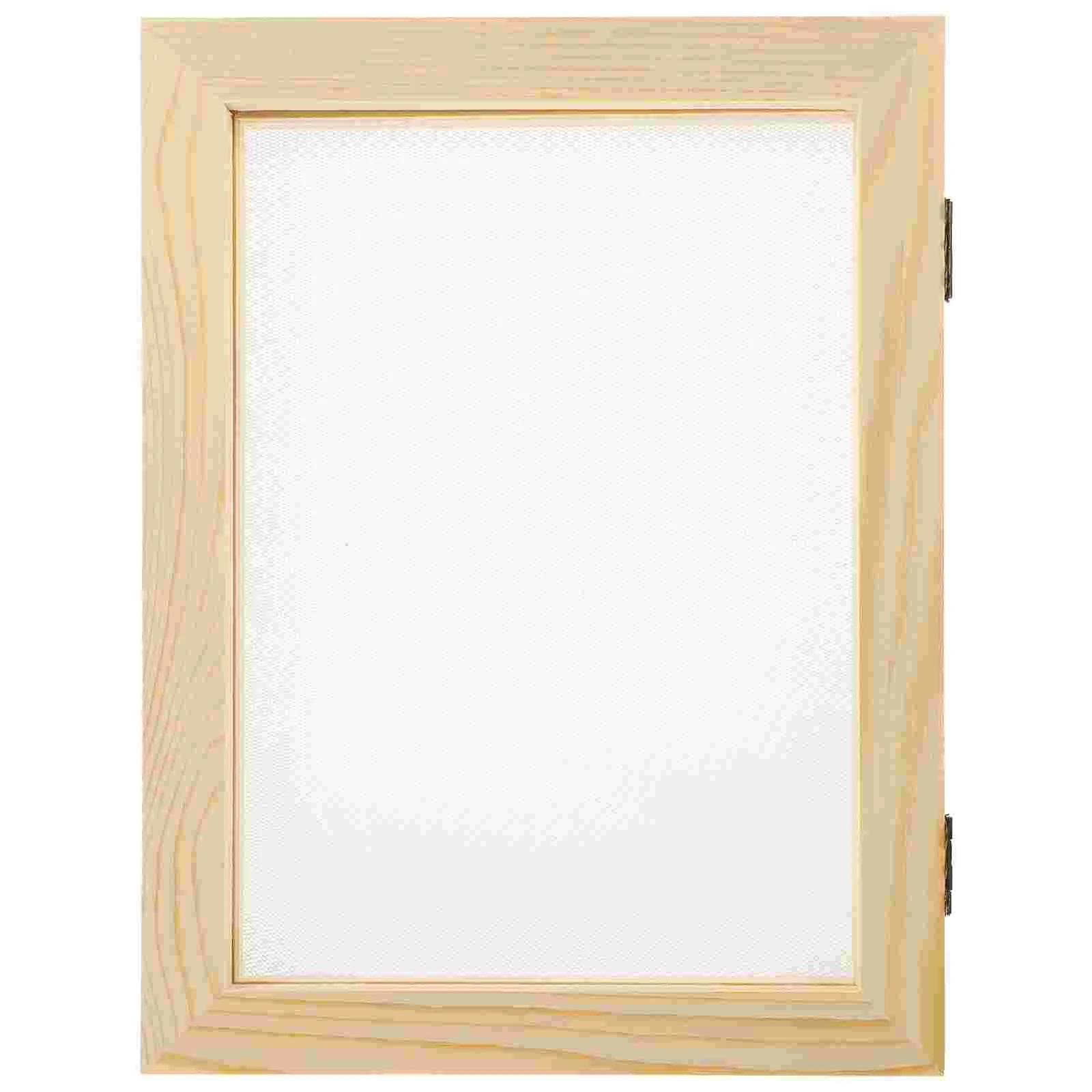 

Paper Making Frame Screen Diy Wooden Mould Papermaking Craft Deckle Printing Toys Handmade Kit Kids Mold Tools Package Flower