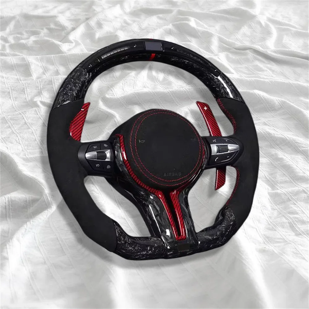 

Автомобильное рулевое колесо, двойная карбоновая ковка для BMW F30, F10, F11, F31, F20, F21, F22, F15, F16, F35, F36, F32, F80, F44, F45, F46, M3, M6