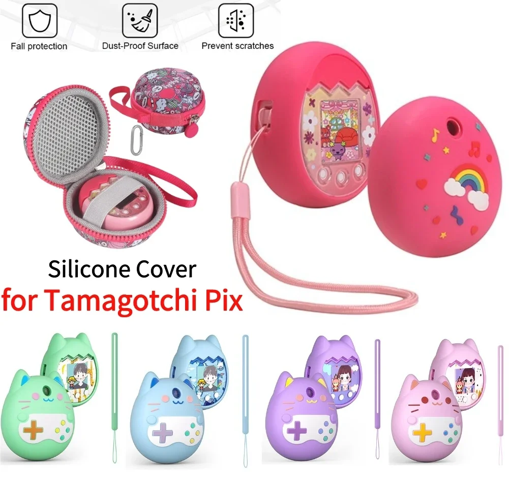 Tamagotchi Color Screen Case Silicone Pouch for Tamagotchi Pix Virtual Pet Case Digital Electronic Pets Cover Waterproof