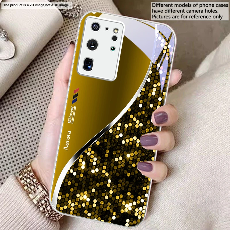 Sleek Silver Metal Curve Glass Phone Case