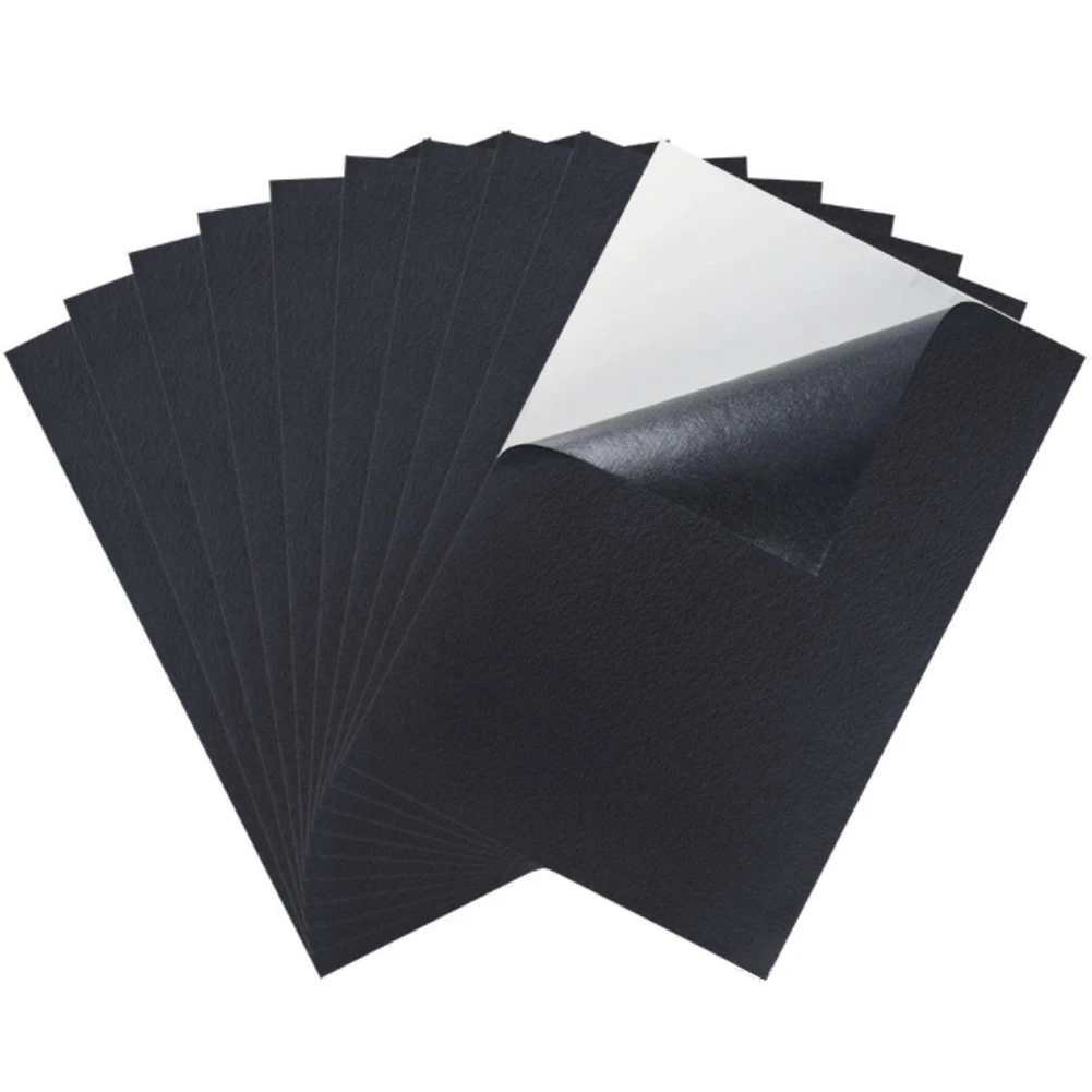 

Black Adhesive Back Felt Sheets Fabric Sticky Back Sheets Self-Adhesive Durable and Water Resistant, 10 PCS