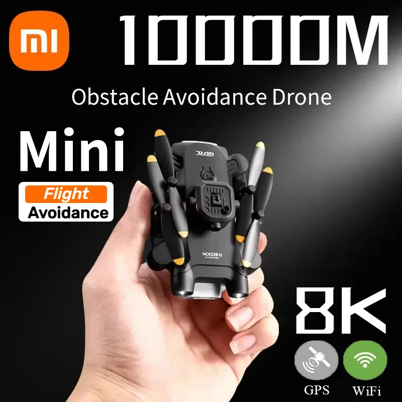 Drone Quadcopter XIAOMI Mijia 4DRC V30 Mini Drone 5G 8K HD Dual Camera GPS FPV Drones Profesional 5 Sided Obstacle Avoidance Drone RC 10000M