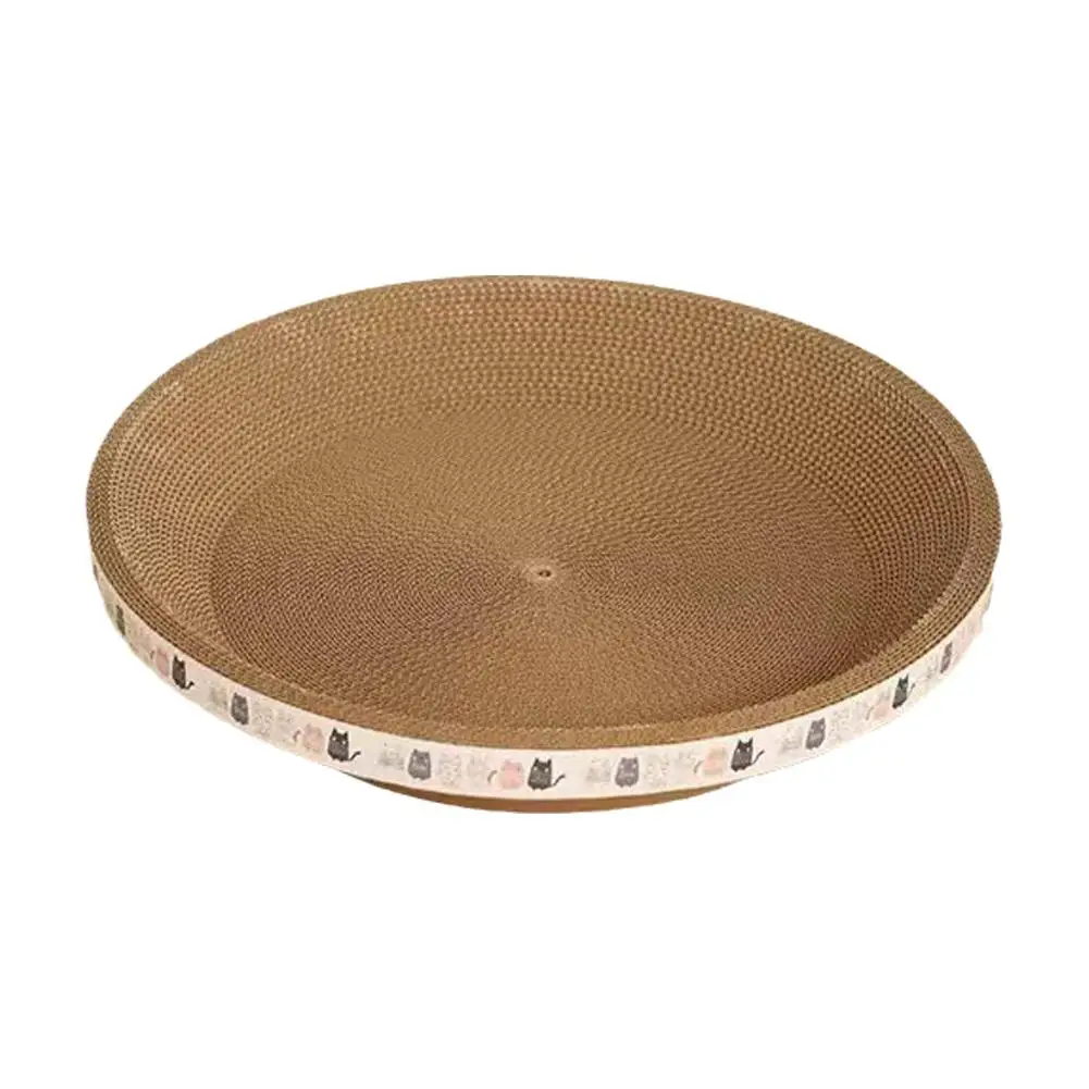 Description Picture 3 of itemCorrugated Cat Scratcher Bed Board Scrapers Round Oval Grinding Claw Toys for Cats Wear-Resistant Scratching Nest Accessories