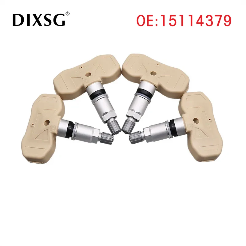 4Pcs TPMS Sensor 15114379 Tire Pressure Sensor For Cadillac Escalade Chevrolet Silverado Suburban Tahoe GMC Sierra Yukon 315MHz