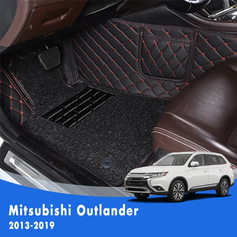 Lhd Car Floor Mats For Mitsubishi Outlander 5 Seats 2013 2014 2015 2016