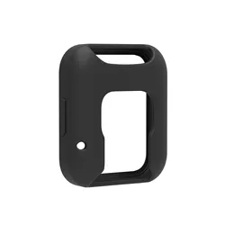 Silicone Strap and Protective Case for Smartwatches - Versatile and Durable Replacement Band (Black case)