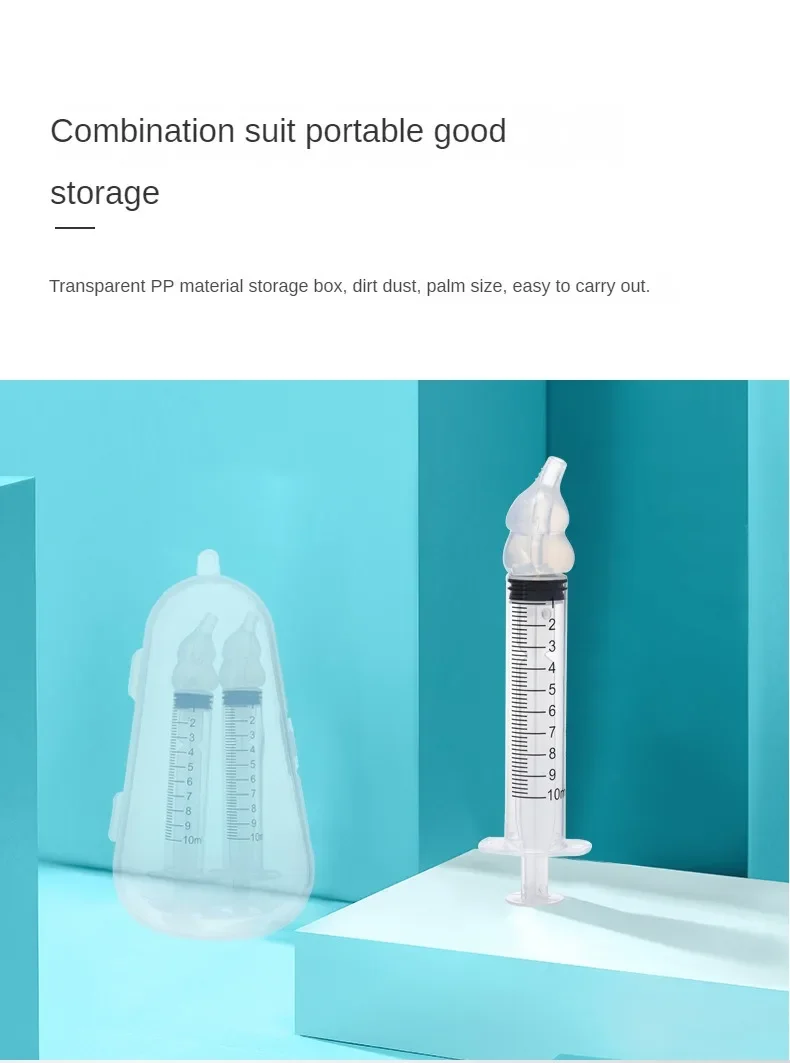 Description Picture 6 of itemNeedle Tube Baby Nasal Aspirator Syringe Baby Nose Cleaner Kids Rhinitis Nasal Washer Reusable Nasal Irrigator Washing for Child