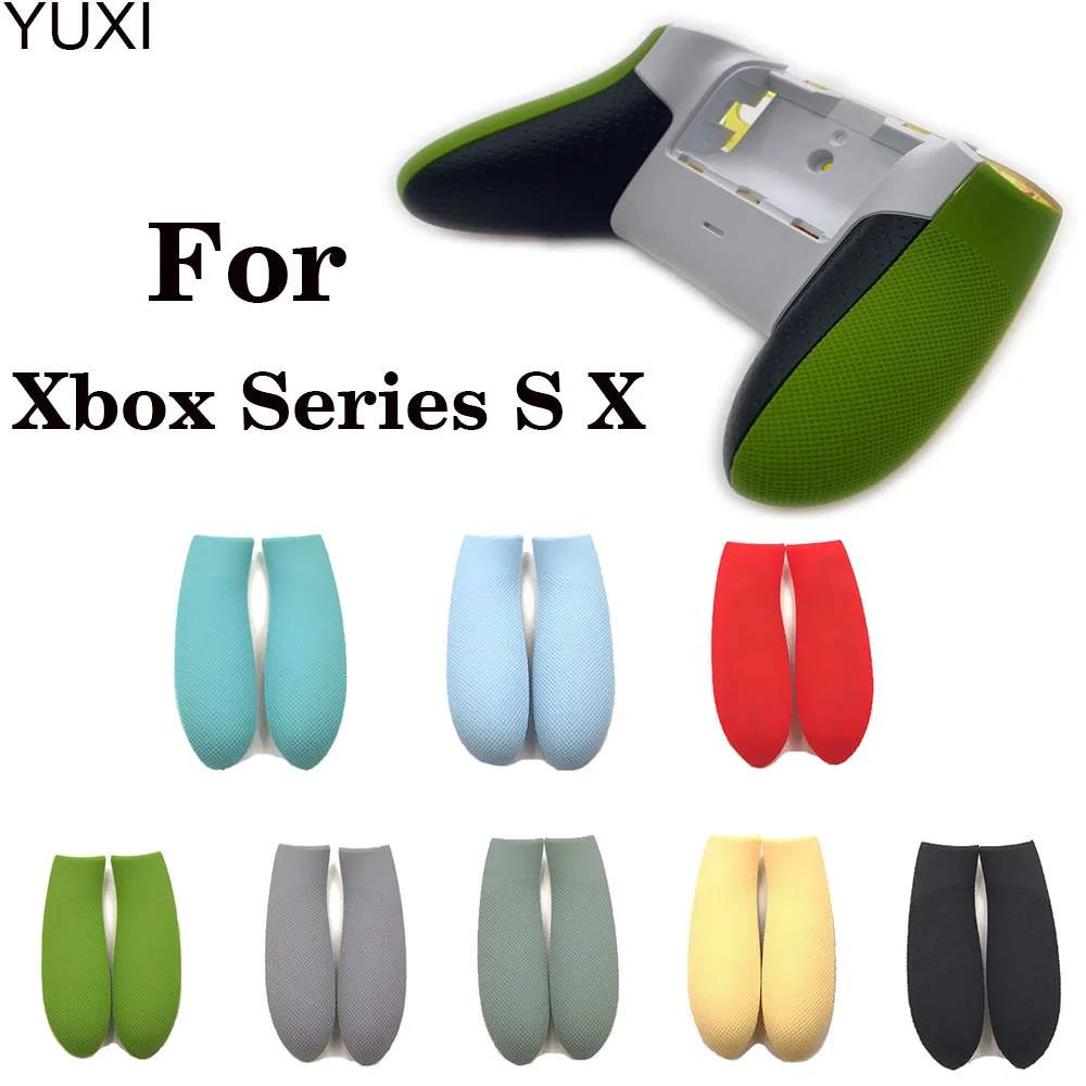 

YUXI Rubber Anti Slip Handle Side Cover For Xbox Series S X Controller Gamepad Rear Grips Handles Shell