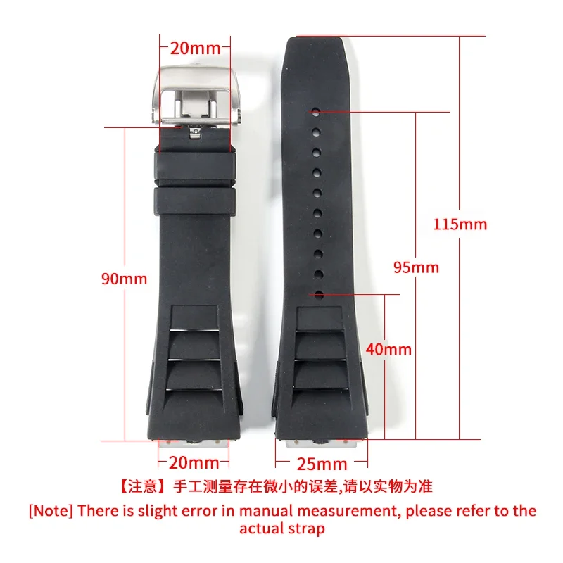 High-Quality Waterproof Soft Rubber Watch Strap for Luxury Sports Watches