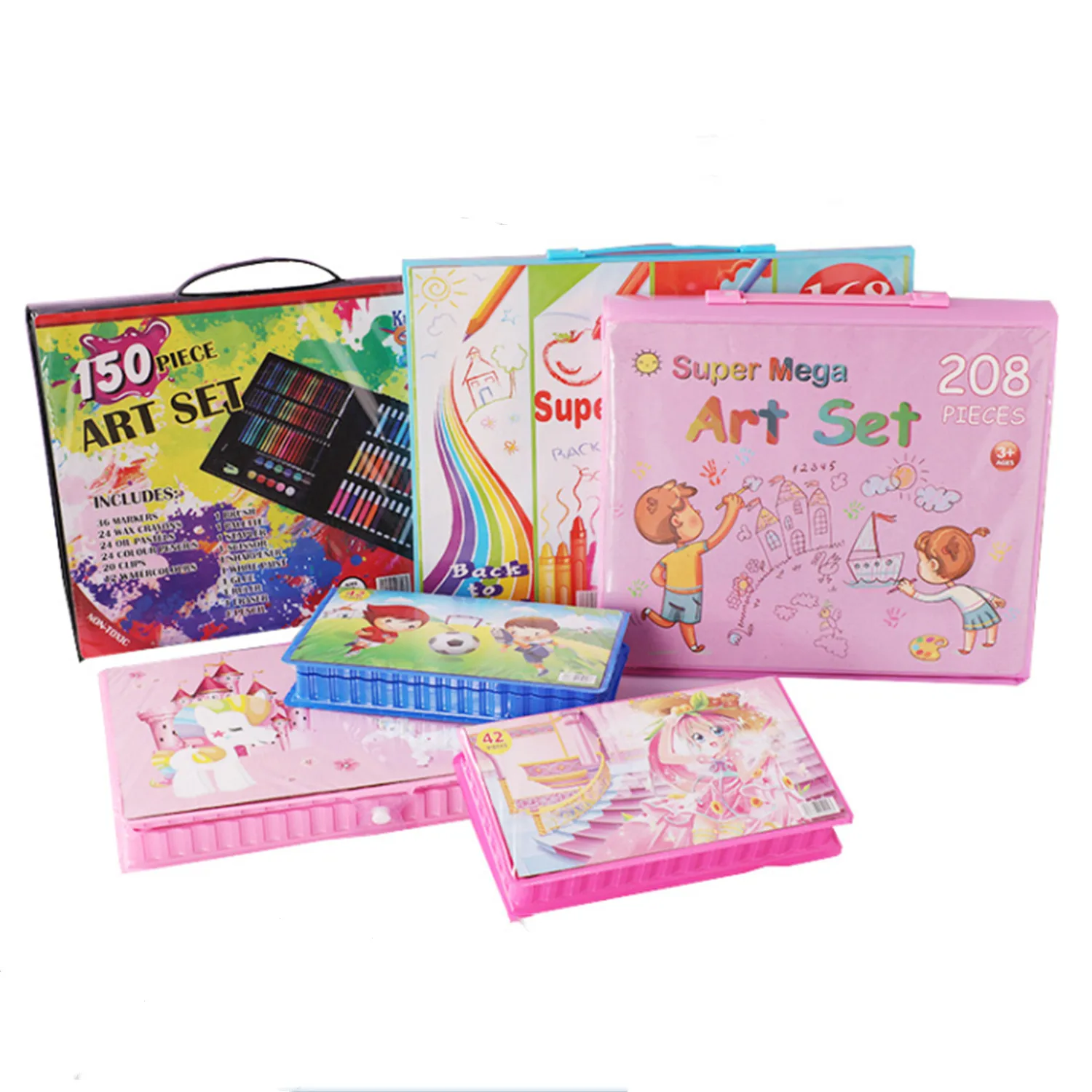 

Children Kids Gifts Colored Pencil Artist Kit Set Painting Crayon Marker Pen Brush Drawing Tools Set Kindergarten Supplies