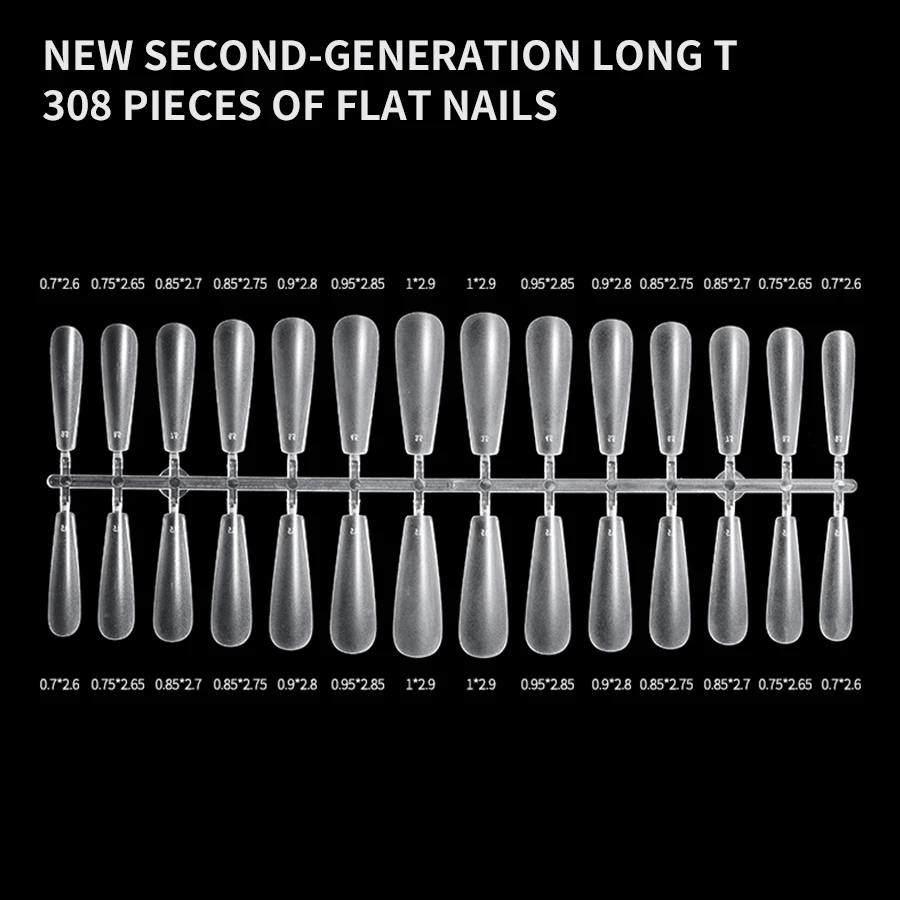308Pcs Reusable Nail Forms for Acrylic Nails with Scale