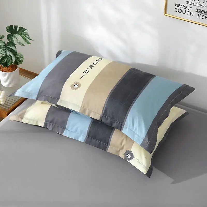 Pillowcase Adult Pair of Simple Thickened Student Dormitory Sprinkle Shop Apartment All Year Round Pillow Cover 2 2xpillowcases 6
