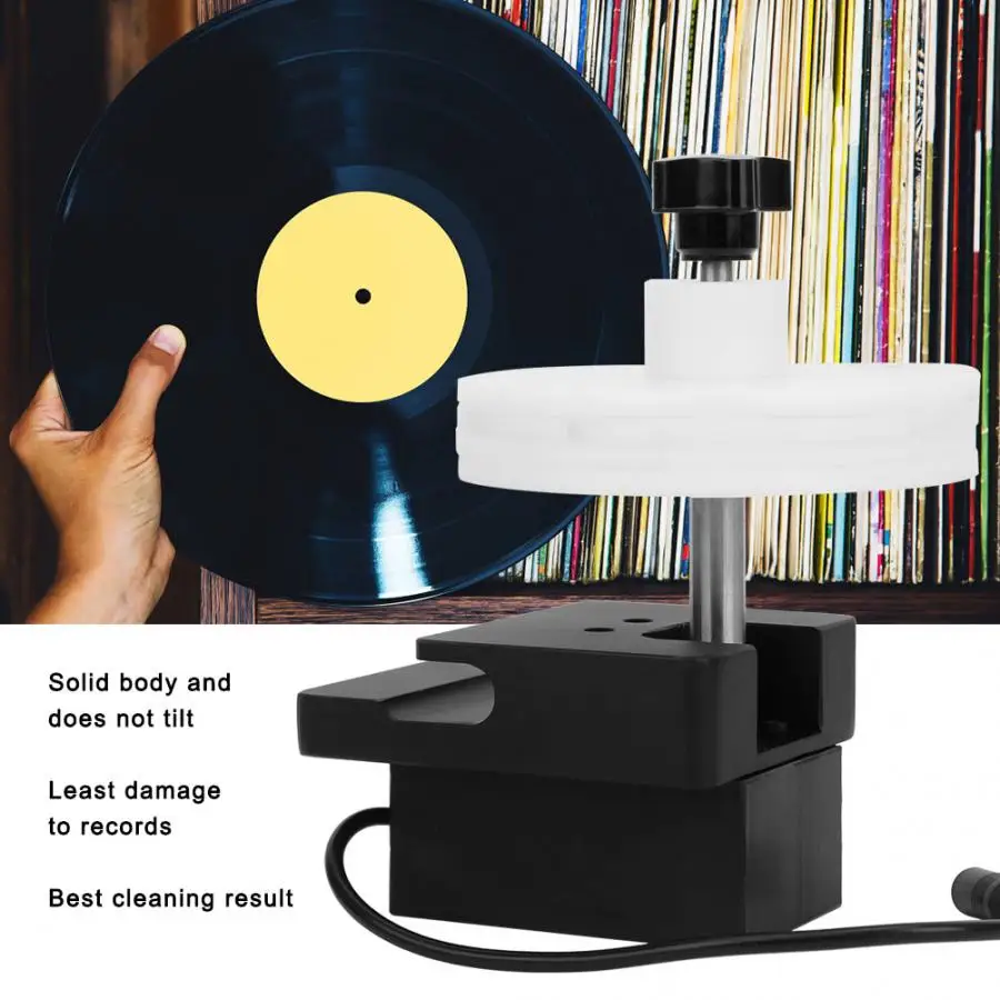 Vinyl Record Cleaner Rack for Ultrasonic Record Cleaning Machine 100‑240V  US Plug Record Cleaning Machine LP Disc Album Washer