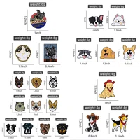 Cartoon Space Dog Brooch Enamel Pins Cute Cowboy Pet Dog Border Corgi Dogs Brooches Jacket Lapel Badge Jewelry Gift for Friends 6