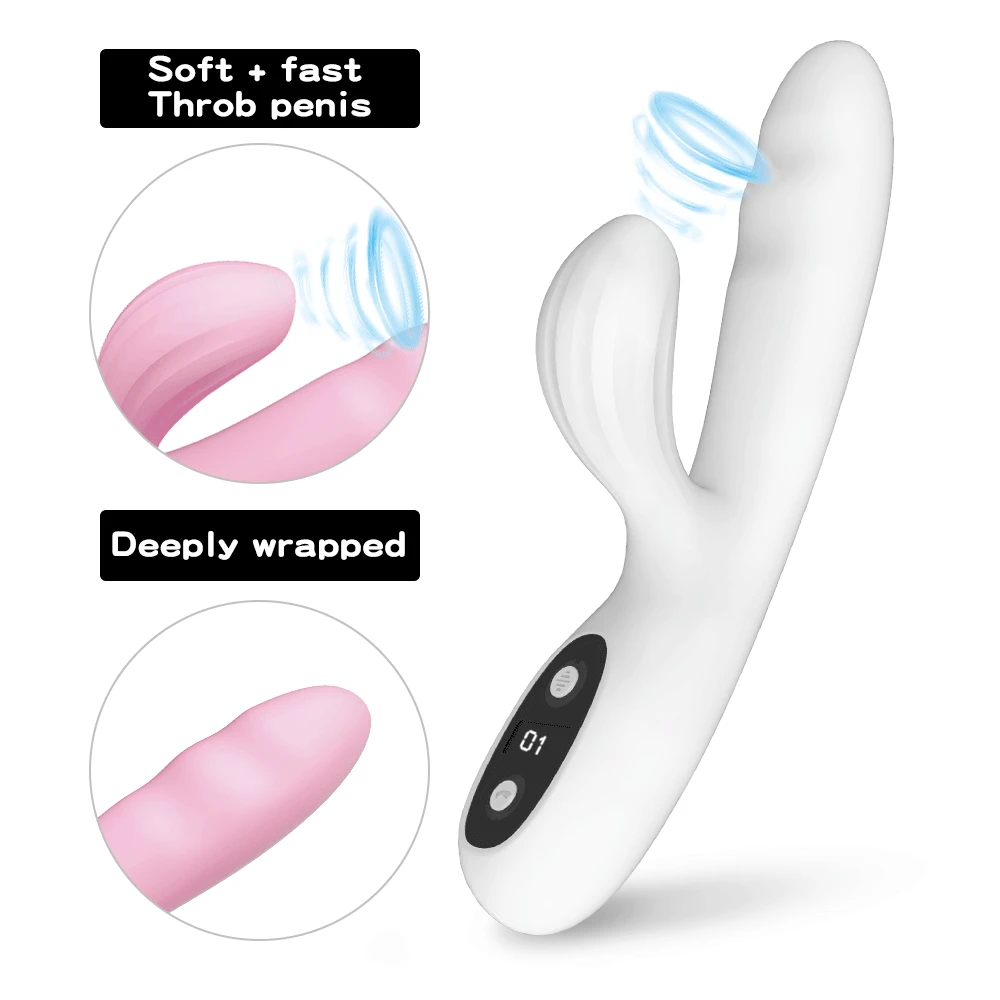 

G Spot Vibrator Sucking Thrusting Massager Vibrating Modes Toys Dual Stimulation Dildo Clitoris Anal Massager Adult Toys For Sex