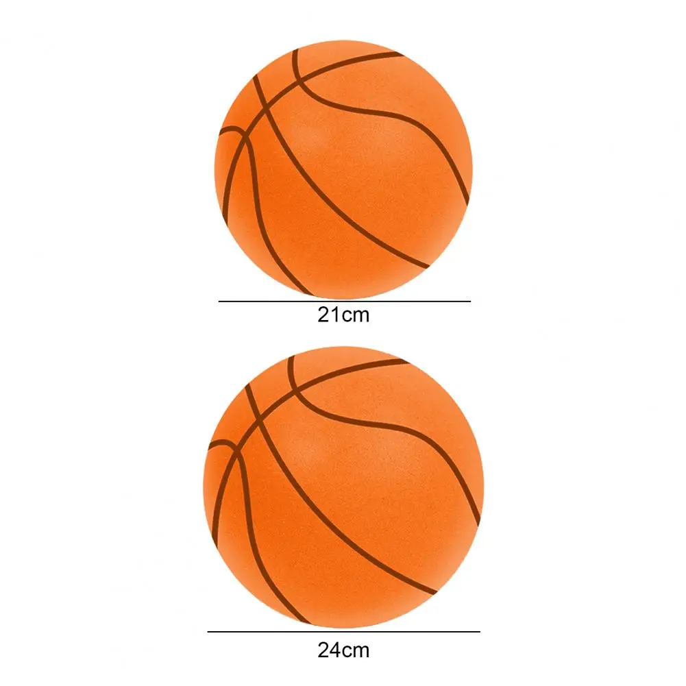 Bouncing Mute Ball Indoor Silent Basketball 24cm Foam Basketball Silent Soft Ball Size 7 Air Bounce Basket Ball 3/5/7 Sports Toy