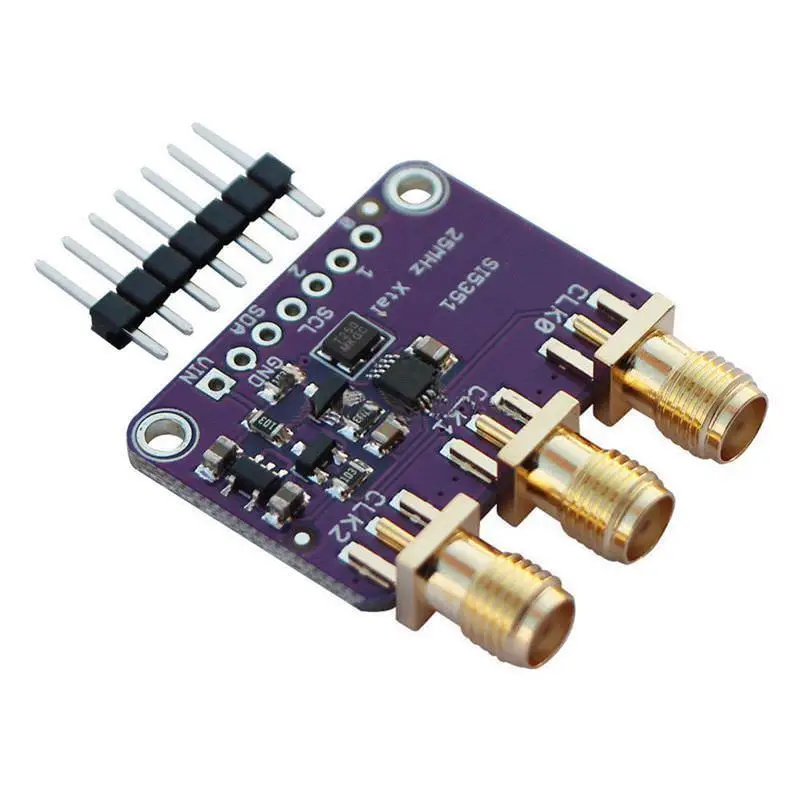 

Si5351A I2C 25 МГц генератор часов плата прерывания 8 кГц до 160 МГц для Arduino D9I2