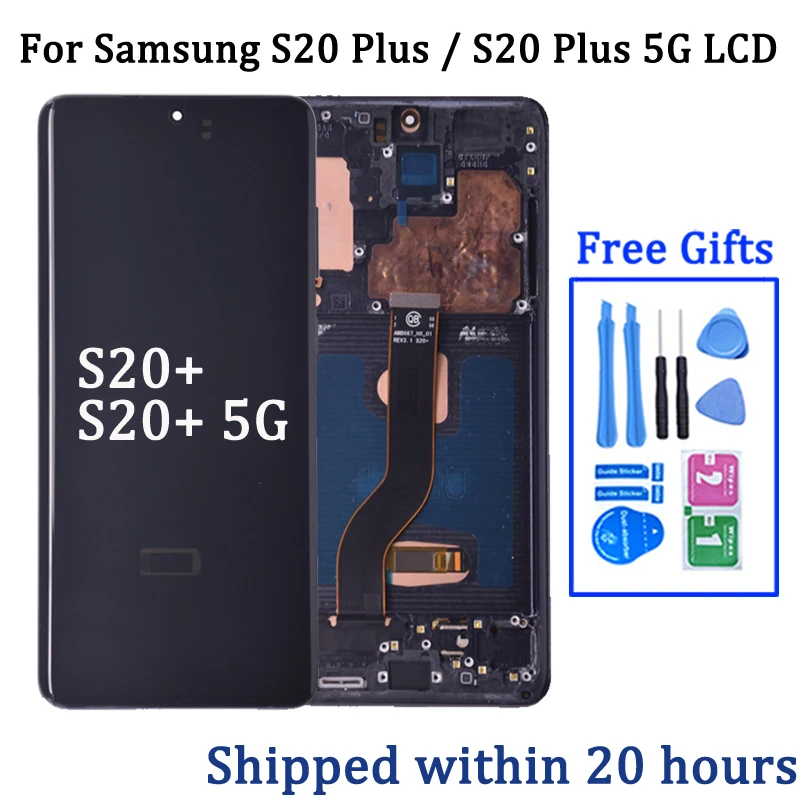 6-7-OLED-LCD-For-Samsung-S20-Plus-LCD-Display-Touch-Screen-With-Frame ...