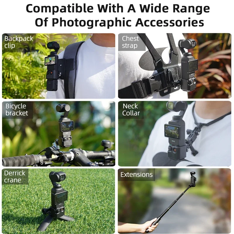 Accessories Kits for DJI Osmo Pocket 3,Extended Adapter Backpack 
