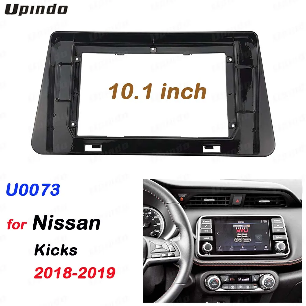 

Автомобильный радиоприемник, 2 Din, 10,1 дюйма, пластиковая панель Fascia, DVD, Gps, рамка, комплект для крепления приборной панели для Nissan Kicks 2018 ~ 2019