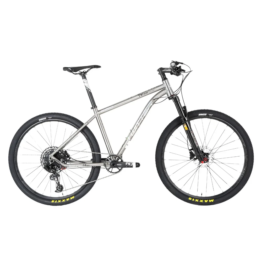 2024 Twitter Werner 15/17/19Cm Nx-12S Instradamento Cavi Interni Freni A Disco Idraulici Mtb 27.5/29 "Xc-Class Titanium Mountain Bike