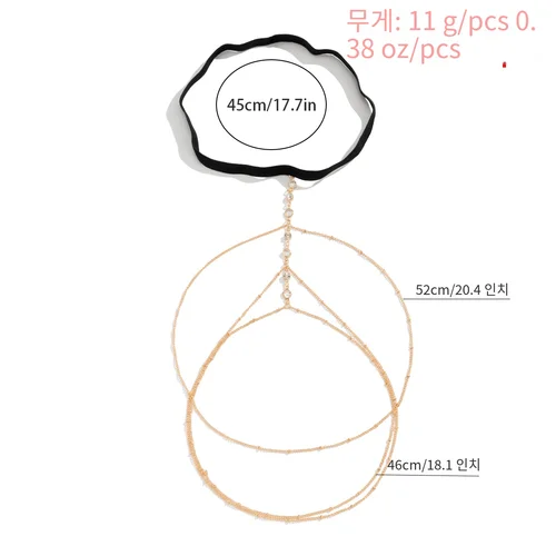 Ingemark 보헤미안 탄성 밴드, 다리 허벅지 체인, 여성용 해변 섹시한 긴 술, 다층 조절 가능한 바디 쥬얼리 드레스 장식 6