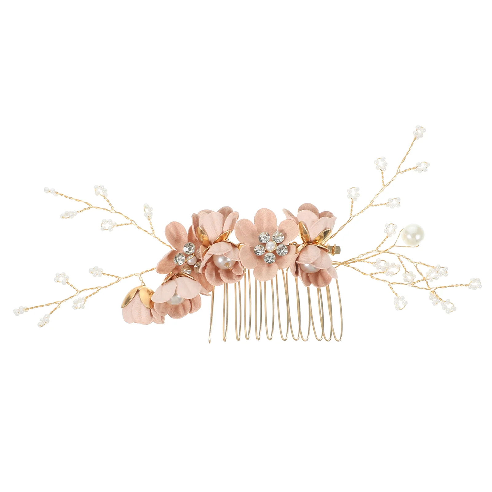 

Rhinestone Comb Wedding Hair Comb Clip Women Flower Hair Jewelry Bride Hair Accessory